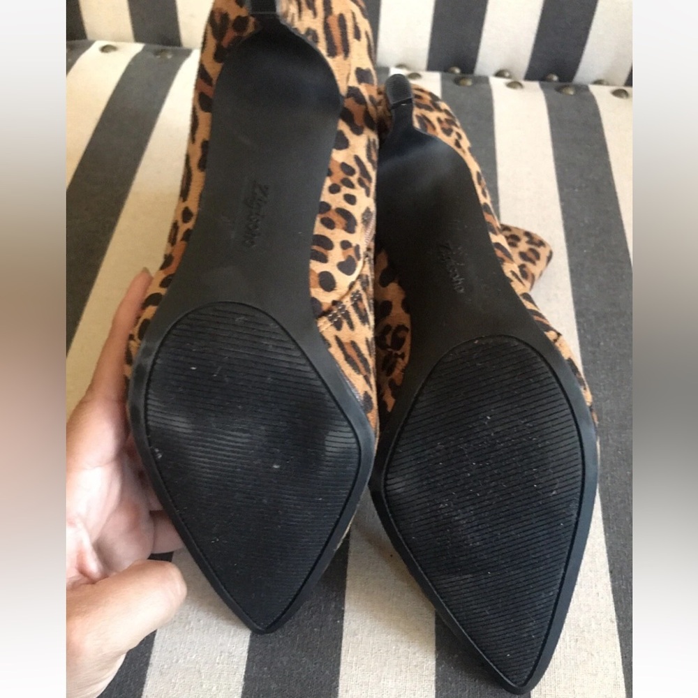 Zigi Soho Savida Leopard Print Heeled Ankle Boots - Picture 11 of 12